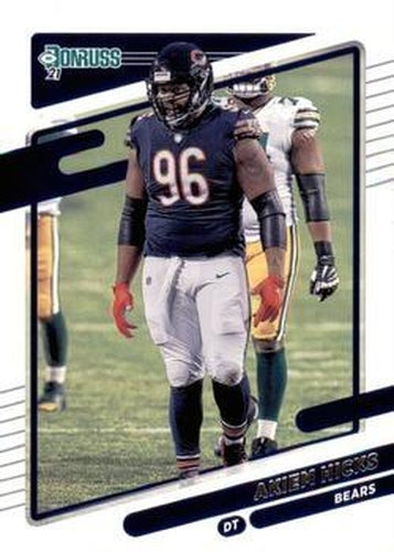 #208 Akiem Hicks - Chicago Bears - 2021 Donruss Football