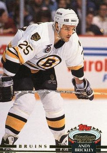 #208 Andy Brickley - Boston Bruins - 1992-93 Stadium Club Hockey