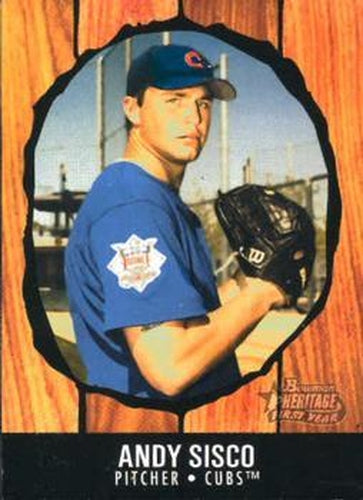 #208 Andy Sisco - Chicago Cubs - 2003 Bowman Heritage Baseball