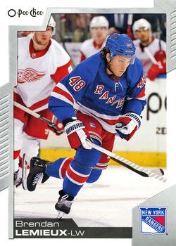 #208 Brendan Lemieux - New York Rangers - 2020-21 O-Pee-Chee Hockey