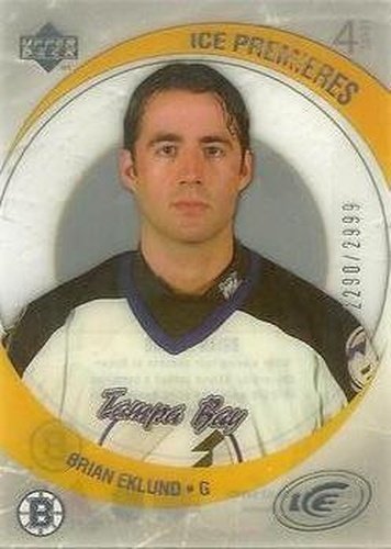 #208 Brian Eklund - Boston Bruins - 2005-06 Upper Deck Ice Hockey