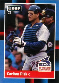 #208 Carlton Fisk - Chicago White Sox - 1988 Leaf Baseball