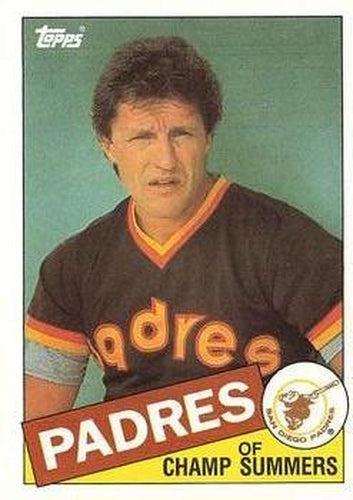 #208 Champ Summers - San Diego Padres - 1985 Topps Baseball