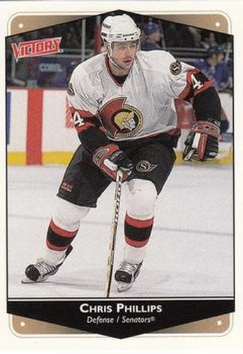 #208 Chris Phillips - Ottawa Senators - 1999-00 Upper Deck Victory Hockey