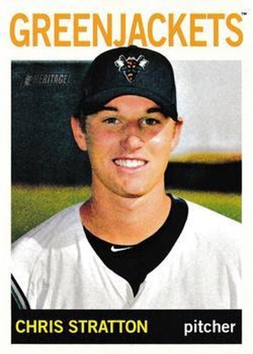 #208 Chris Stratton - Augusta GreenJackets - 2013 Topps Heritage Minor League Baseball