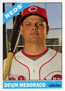 #208 Devin Mesoraco - Cincinnati Reds - 2015 Topps Heritage Baseball