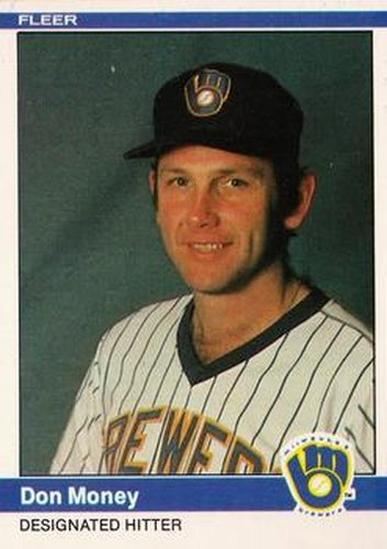 #208 Don Money - Milwaukee Brewers - 1984 Fleer Baseball