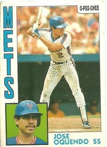 #208 Jose Oquendo - New York Mets - 1984 O-Pee-Chee Baseball