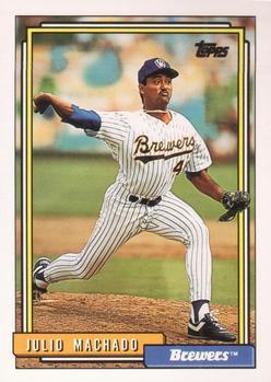 #208 Julio Machado - Milwaukee Brewers - 1992 Topps Baseball