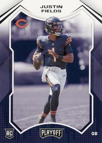 #208 Justin Fields - Chicago Bears - 2021 Panini Playoff Football