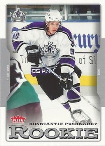 #208 Konstantin Pushkarev - Los Angeles Kings - 2006-07 Fleer Hockey