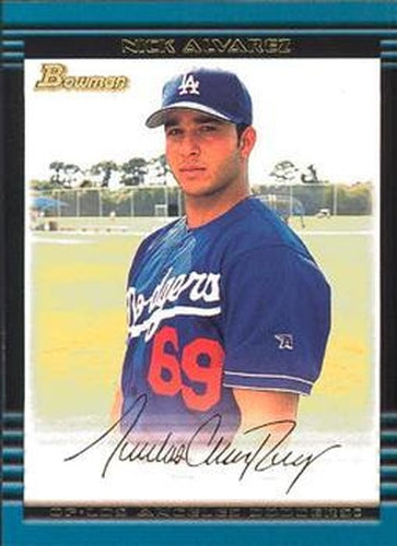 #208 Nick Alvarez - Los Angeles Dodgers - 2002 Bowman Baseball