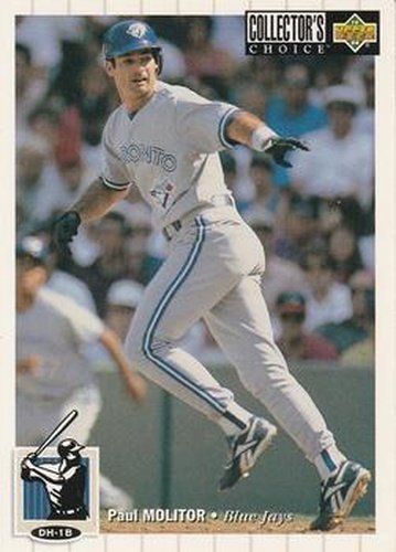 #208 Paul Molitor - Toronto Blue Jays - 1994 Collector's Choice Baseball