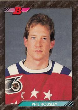 #208 Phil Housley - Winnipeg Jets - 1992-93 Bowman Hockey