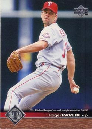 #208 Roger Pavlik - Texas Rangers - 1997 Upper Deck Baseball