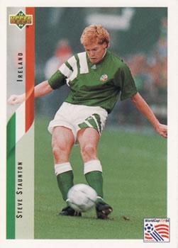 #208 Steve Staunton - Ireland - 1994 Upper Deck World Cup Contenders English/Spanish Soccer