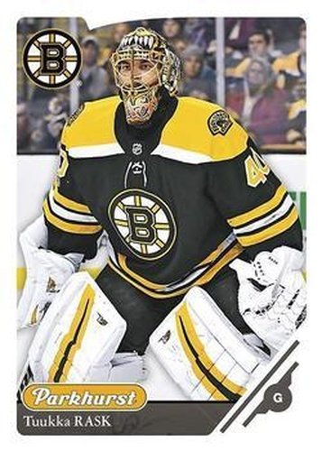 #208 Tuukka Rask - Boston Bruins - 2018-19 Parkhurst Hockey