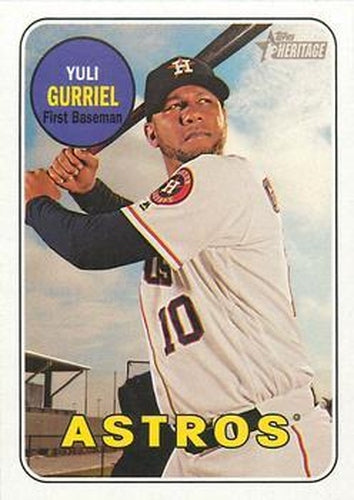 #208 Yuli Gurriel - Houston Astros - 2018 Topps Heritage Baseball