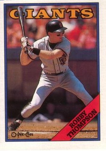 #208 Robby Thompson - San Francisco Giants - 1988 O-Pee-Chee Baseball