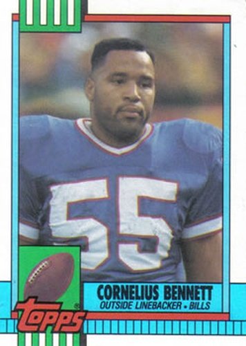 #208 Cornelius Bennett - Buffalo Bills - 1990 Topps Football