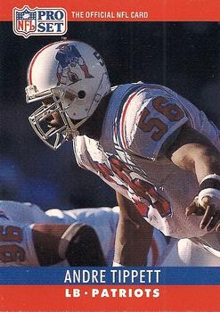 #208 Andre Tippett - New England Patriots - 1990 Pro Set Football