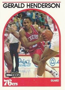 #208 Gerald Henderson - Philadelphia 76ers - 1989-90 Hoops Basketball