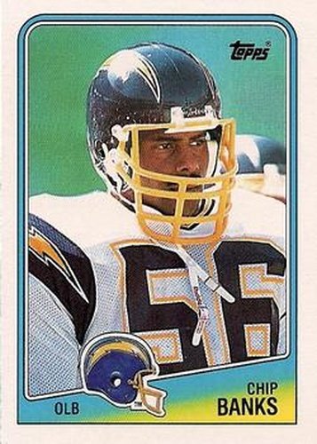 #208 Chip Banks - San Diego Chargers - 1988 Topps Football