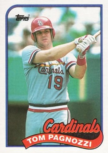 #208 Tom Pagnozzi - St. Louis Cardinals - 1989 Topps Baseball