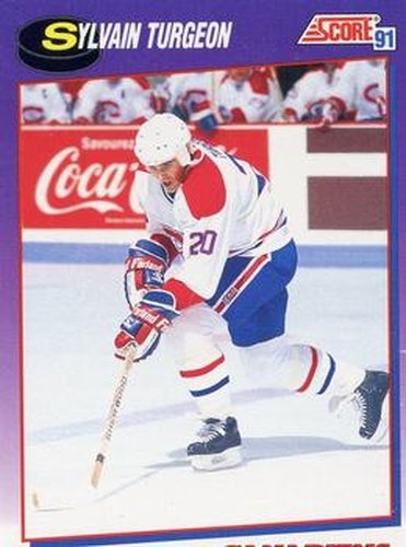 #208 Sylvain Turgeon - Montreal Canadiens - 1991-92 Score American Hockey