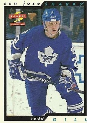 #208 Todd Gill - San Jose Sharks - 1996-97 Score Hockey
