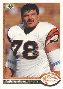 #209 Anthony Munoz - Cincinnati Bengals - 1991 Upper Deck Football