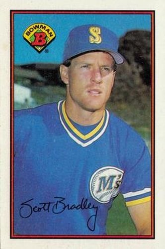 #209 Scott Bradley - Seattle Mariners - 1989 Bowman Baseball