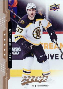 #209 Patrice Bergeron - Boston Bruins - 2018-19 Upper Deck MVP Hockey