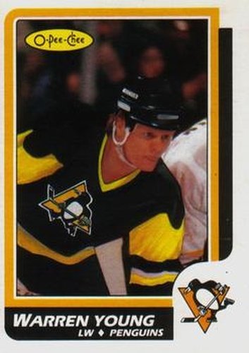 #209 Warren Young - Pittsburgh Penguins - 1986-87 O-Pee-Chee Hockey