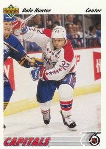 #209 Dale Hunter - Washington Capitals - 1991-92 Upper Deck Hockey