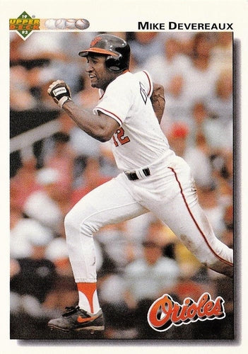 #209 Mike Devereaux - Baltimore Orioles - 1992 Upper Deck Baseball