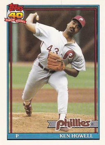 #209 Ken Howell - Philadelphia Phillies - 1991 O-Pee-Chee Baseball