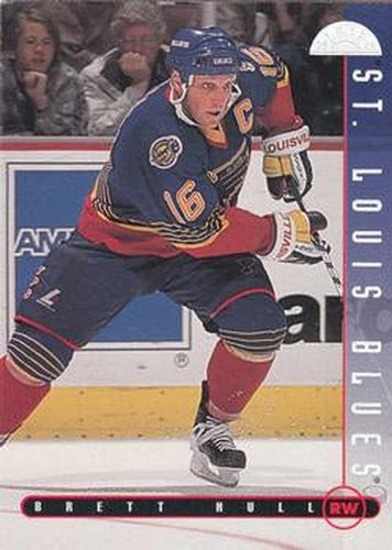 #209 Brett Hull - St. Louis Blues - 1995-96 Leaf Hockey