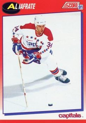 #209 Al Iafrate - Washington Capitals - 1991-92 Score Canadian Bilingual Hockey