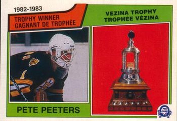 #209 Pete Peeters - Boston Bruins - 1983-84 O-Pee-Chee Hockey