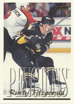 #209 Rusty Fitzgerald - Pittsburgh Penguins - 1995-96 Topps Hockey