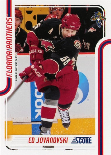 #209 Ed Jovanovski - Florida Panthers - 2011-12 Score Hockey