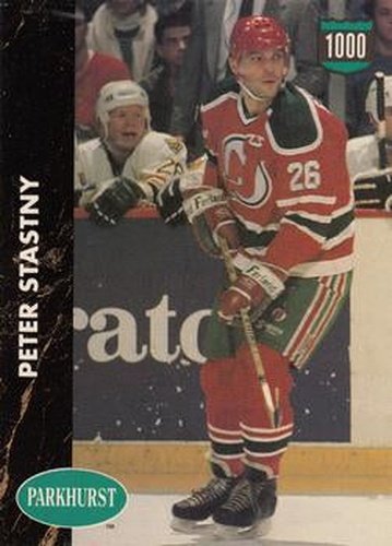 #209 Peter Stastny - New Jersey Devils - 1991-92 Parkhurst Hockey