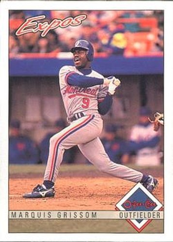 #209 Marquis Grissom - Montreal Expos - 1993 O-Pee-Chee Baseball