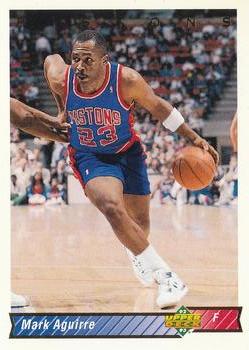 #209 Mark Aguirre - Detroit Pistons - 1992-93 Upper Deck Basketball