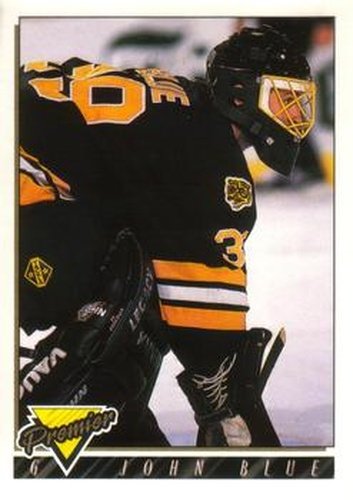 #209 John Blue - Boston Bruins - 1993-94 O-Pee-Chee Premier Hockey