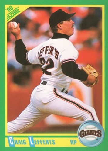 #209 Craig Lefferts - San Francisco Giants - 1990 Score Baseball