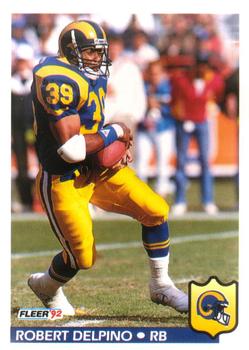 #209 Robert Delpino - Los Angeles Rams - 1992 Fleer Football