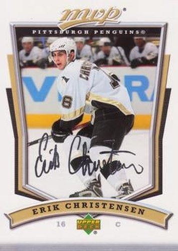 #209 Erik Christensen - Pittsburgh Penguins - 2007-08 Upper Deck MVP Hockey