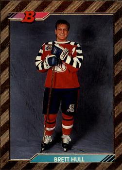 #209 Brett Hull - St. Louis Blues - 1992-93 Bowman Hockey
